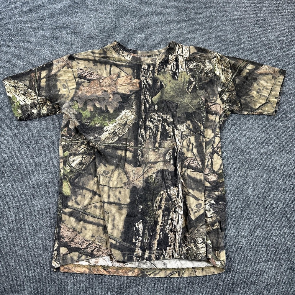 Mossy Oak Shirt Mens Large Multicolor Camo Hunting Tee Tagless Camouflage